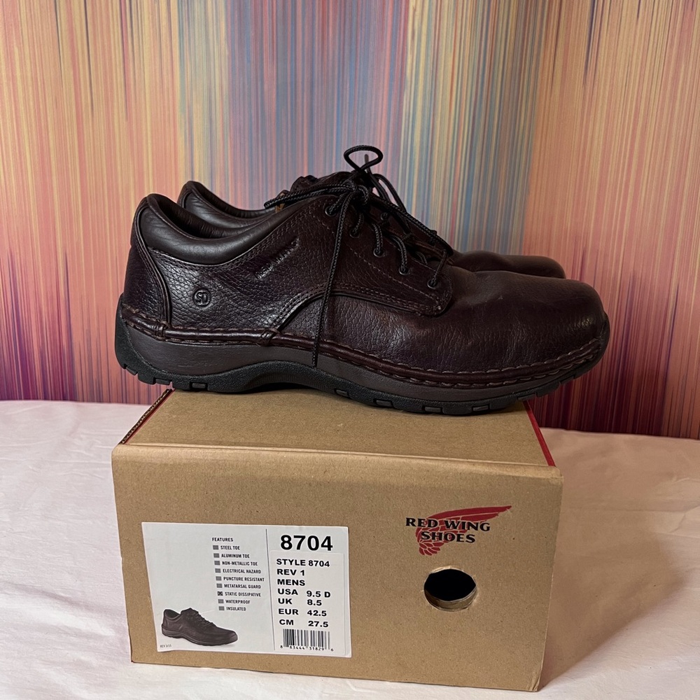 Red Wing Shoes, size 9.5D, style 8704, color brown